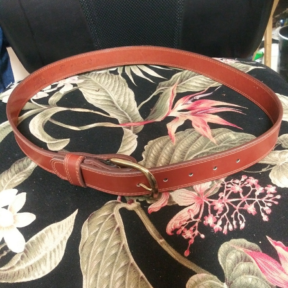 36" HATLAND genuine leather belt